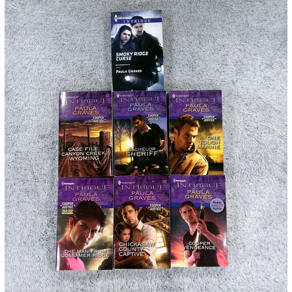 Bundle of 7 Paula Graves Harlequin Intrigue Novels (new and‎ used)